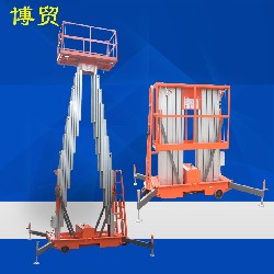 欧标 铝合金双桅柱式起落机